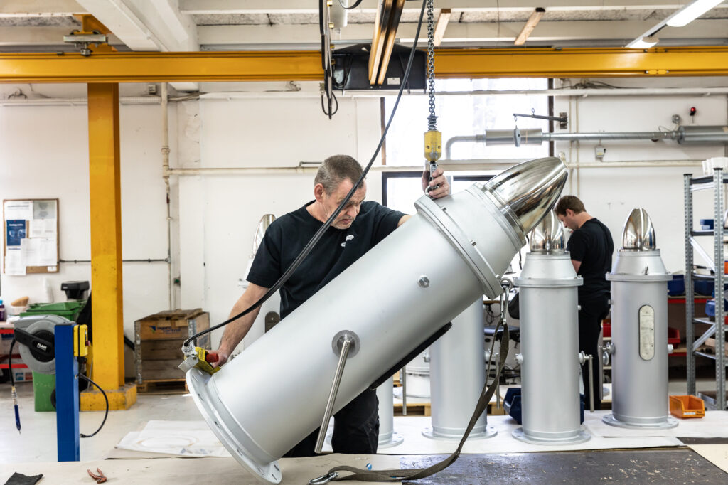 Picture of employees working on Pres-Vac Valves from production facility