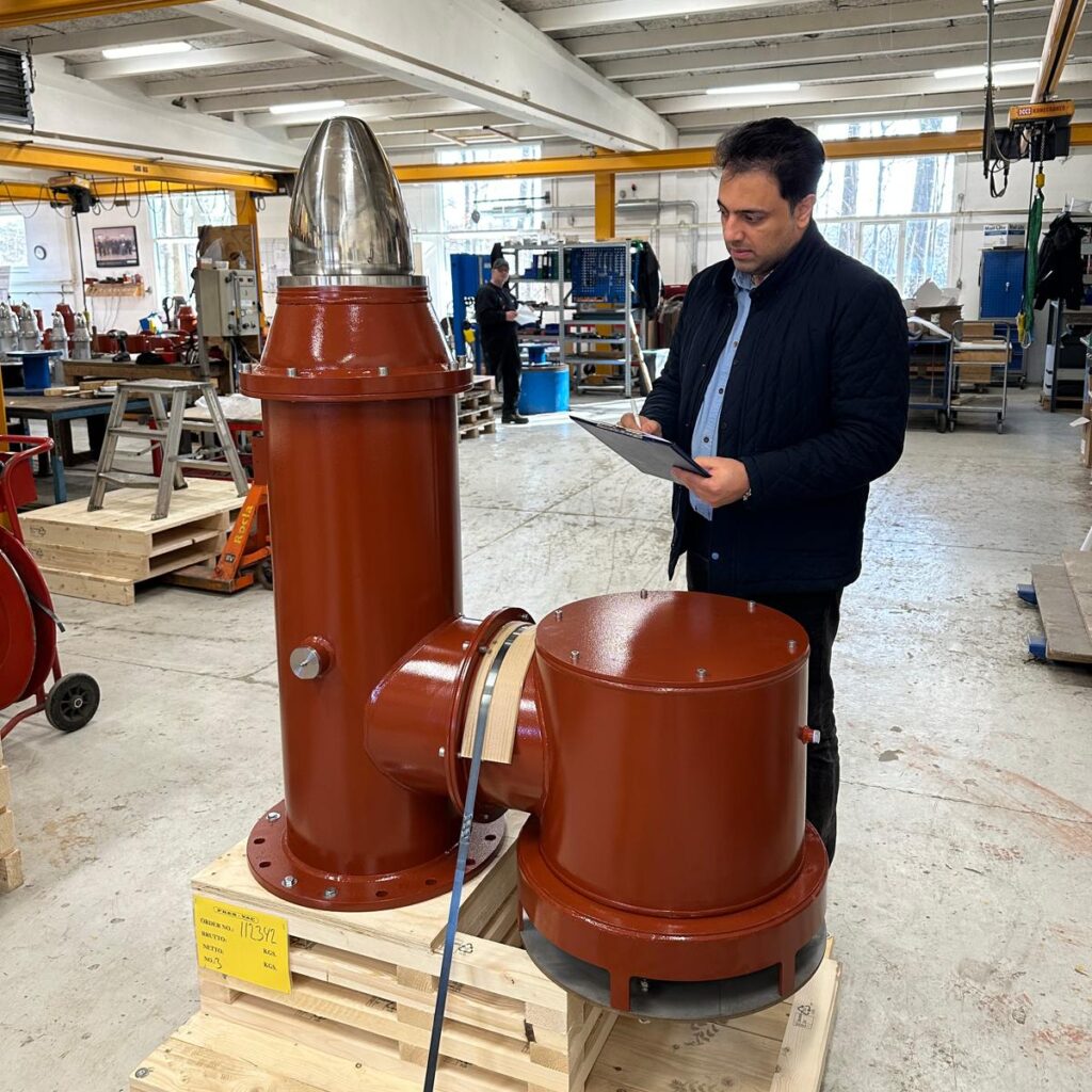 Javad sales manager Presvac with FPSO vent system